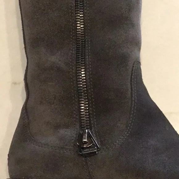 Jimmy Choo Gray Suede Heel Boots - Picture 13 of 16